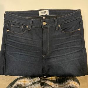 Paige Ultra Skinny Jeans Dark Indigo - HOXTON